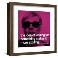 The idea of waiting for something makes it more exciting-null-Framed Art Print