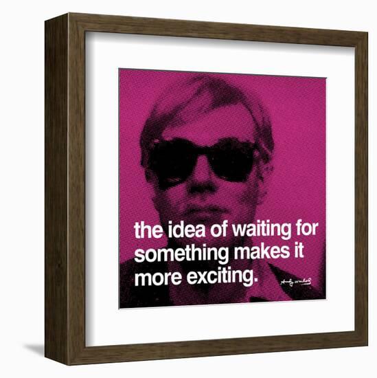 The idea of waiting for something makes it more exciting-null-Framed Art Print