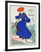 The Ideal Tourist Bike, Brossard, 3 Speeds, 1903-null-Framed Giclee Print