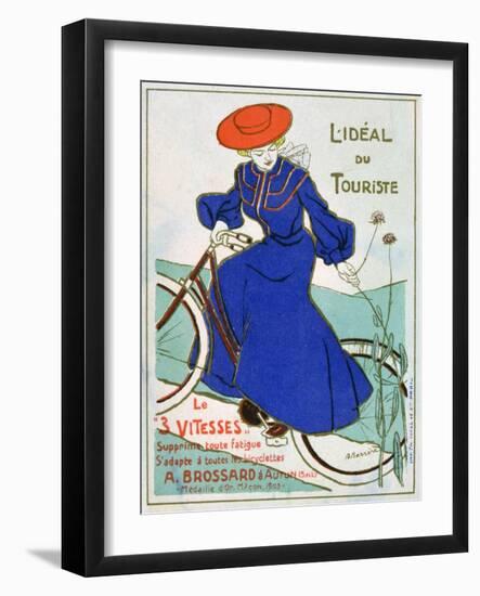 The Ideal Tourist Bike, Brossard, 3 Speeds, 1903-null-Framed Giclee Print