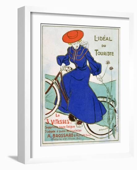 The Ideal Tourist Bike, Brossard, 3 Speeds, 1903-null-Framed Giclee Print