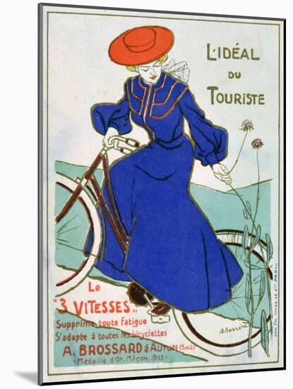The Ideal Tourist Bike, Brossard, 3 Speeds, 1903-null-Mounted Giclee Print
