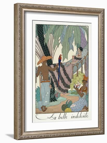 The Idle Beauty-Georges Barbier-Framed Giclee Print