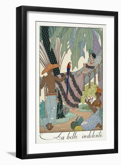 The Idle Beauty-Georges Barbier-Framed Giclee Print