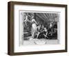 The Idle 'Prentice Betrayed by a Prostitute, Plate Ix of 'Industry and Idleness', 1747-William Hogarth-Framed Giclee Print