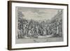 'The Idle 'Prentice Executed at Tyburn (From the Industry and Idleness Series), 1747', (1920)-William Hogarth-Framed Giclee Print