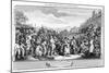 The Idle 'Prentice Executed at Tyburn, Plate Xi of 'Industry and Idleness', 1747-William Hogarth-Mounted Giclee Print