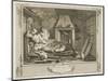 The Idle 'Prentice Return'D from Sea and in a Garret with a Common Prostitute-William Hogarth-Mounted Giclee Print