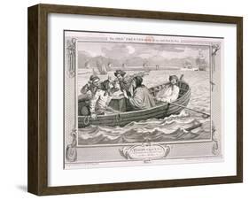 The Idle Prentice Turn'd Away and Sent to Sea, Plate V of Industry and Idleness, 1747-William Hogarth-Framed Giclee Print