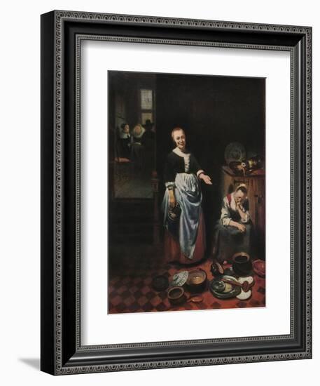 'The Idle Servant', 1655-Nicolaes Maes-Framed Giclee Print