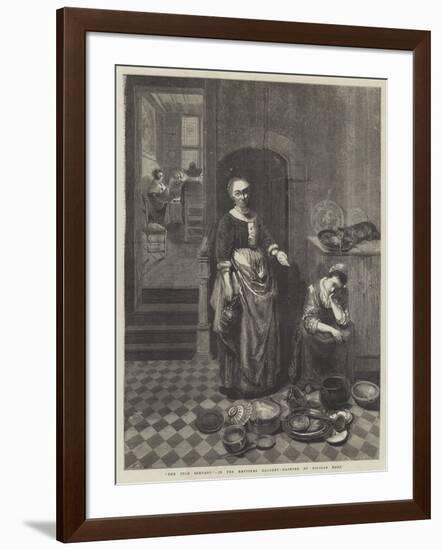 The Idle Servant-Nicolaes Maes-Framed Giclee Print