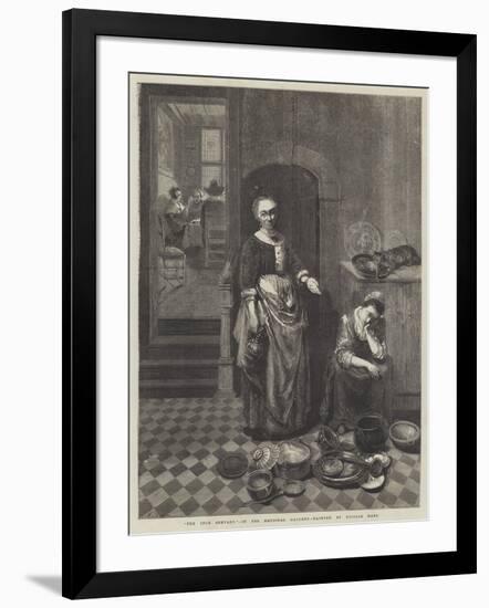 The Idle Servant-Nicolaes Maes-Framed Giclee Print