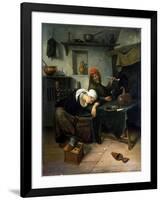 The Idlers, C1660-Jan Steen-Framed Giclee Print