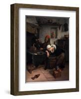 The Idlers, C1660-Jan Steen-Framed Giclee Print