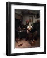 The Idlers, C1660-Jan Steen-Framed Giclee Print