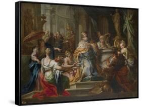 The Idolatry of King Solomon-Sebastiano Conca-Framed Stretched Canvas