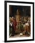 The Idolatry of Solomon, C.1622 (Oil on Panel)-Frans II the Younger Francken-Framed Giclee Print