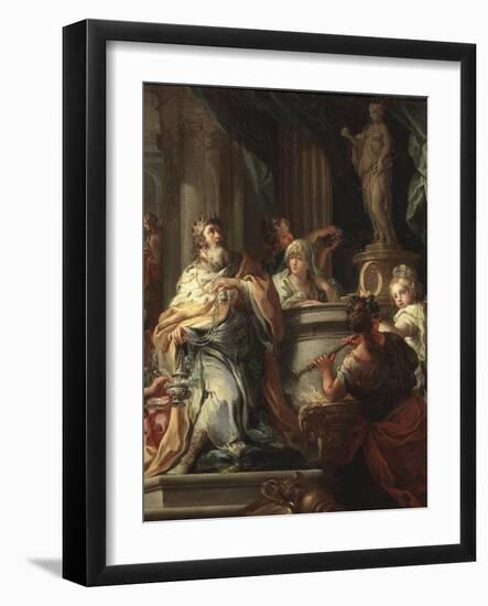 The Idolatry of Solomon (Detail)-Sebastiano Conca-Framed Giclee Print