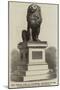 The Idstedt Lion at Flensburg, Monument of the Schleswig-Holstein-War of 1850-null-Mounted Giclee Print