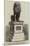 The Idstedt Lion at Flensburg, Monument of the Schleswig-Holstein-War of 1850-null-Mounted Giclee Print