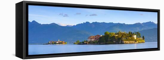 The Idyllic Isola Dei Pescatori and Isola Bella, Borromean Islands, Lake Maggiore, Piedmont, Italy-Doug Pearson-Framed Stretched Canvas