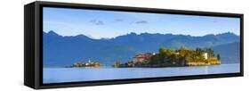 The Idyllic Isola Dei Pescatori and Isola Bella, Borromean Islands, Lake Maggiore, Piedmont, Italy-Doug Pearson-Framed Stretched Canvas