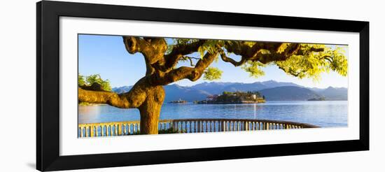 The Idyllic Isola Dei Pescatori and Isola Bella, Borromean Islands, Lake Maggiore, Piedmont, Italy-Doug Pearson-Framed Photographic Print