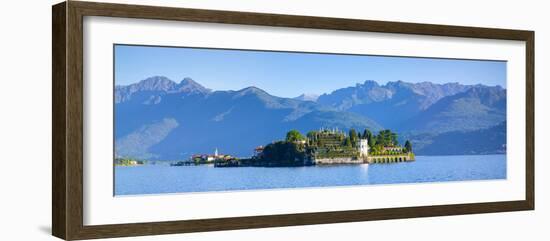 The Idyllic Isola Dei Pescatori and Isola Bella, Borromean Islands, Lake Maggiore, Piedmont, Italy-Doug Pearson-Framed Photographic Print