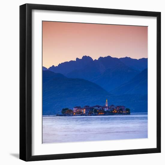 The Idyllic Isola Dei Pescatori (Fisherman's Islands) Illuminated at Dusk, Borromean Islands-Doug Pearson-Framed Photographic Print