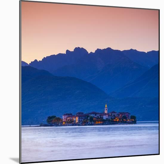 The Idyllic Isola Dei Pescatori (Fisherman's Islands) Illuminated at Dusk, Borromean Islands-Doug Pearson-Mounted Photographic Print