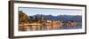 The Idyllic Lakeside Village of Baveno Illuminated at Sunrise, Lake Maggiore, Piedmont, Italy-Doug Pearson-Framed Premium Photographic Print