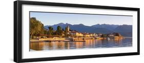 The Idyllic Lakeside Village of Baveno Illuminated at Sunrise, Lake Maggiore, Piedmont, Italy-Doug Pearson-Framed Photographic Print