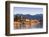 The Idyllic Lakeside Village of Baveno Illuminated at Sunrise, Lake Maggiore, Piedmont, Italy-Doug Pearson-Framed Photographic Print