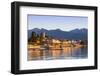 The Idyllic Lakeside Village of Baveno Illuminated at Sunrise, Lake Maggiore, Piedmont, Italy-Doug Pearson-Framed Photographic Print