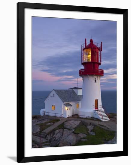 The Idyllic Lindesnes Fyr Lighthouse, Lindesnes, Norway-Doug Pearson-Framed Premium Photographic Print
