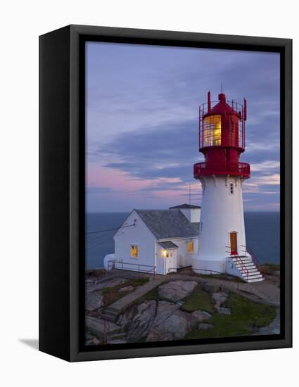 The Idyllic Lindesnes Fyr Lighthouse, Lindesnes, Norway-Doug Pearson-Framed Stretched Canvas