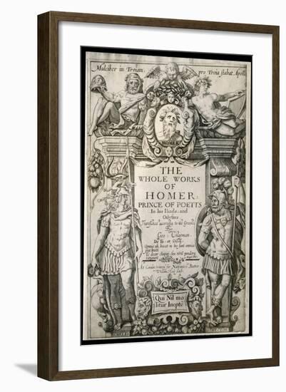 The Iliad Title Page-null-Framed Art Print