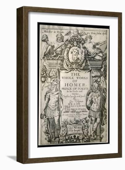The Iliad Title Page-null-Framed Art Print
