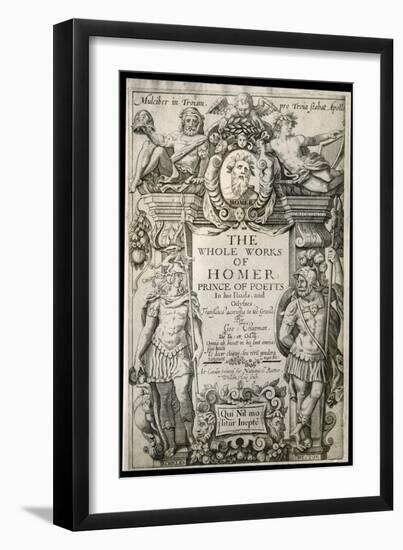 The Iliad Title Page-null-Framed Art Print