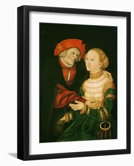 The Ill-Matched Couple-Lucas Cranach the Elder-Framed Giclee Print