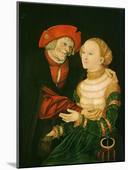 The Ill-Matched Couple-Lucas Cranach the Elder-Mounted Giclee Print