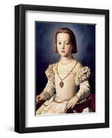 The Illegitimate Daughter of Cosimo I de Bia-Agnolo Bronzino-Framed Premium Giclee Print