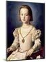 The Illegitimate Daughter of Cosimo I de Bia-Agnolo Bronzino-Mounted Premium Giclee Print