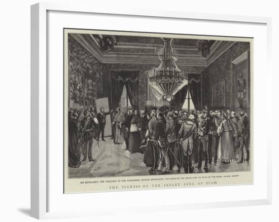 The Illness of the Infant King of Spain-null-Framed Giclee Print
