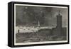 The Illumination of M Bartholdi's Statue of Liberty in New York Harbour-null-Framed Stretched Canvas