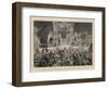 The Illuminations at Calcutta During the Visit of the Prince of Wales, the Crowd in the Streets-William John Hennessy-Framed Giclee Print