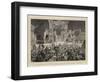 The Illuminations at Calcutta During the Visit of the Prince of Wales, the Crowd in the Streets-William John Hennessy-Framed Giclee Print