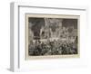 The Illuminations at Calcutta During the Visit of the Prince of Wales, the Crowd in the Streets-William John Hennessy-Framed Giclee Print