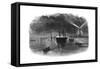 The Illuminations of Port Said During the Opening of the Suez Canal, Egypt, 1869-null-Framed Stretched Canvas