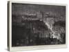 The Illuminations on Coronation Day, General View, Looking Down Waterloo Place-William Lionel Wyllie-Stretched Canvas